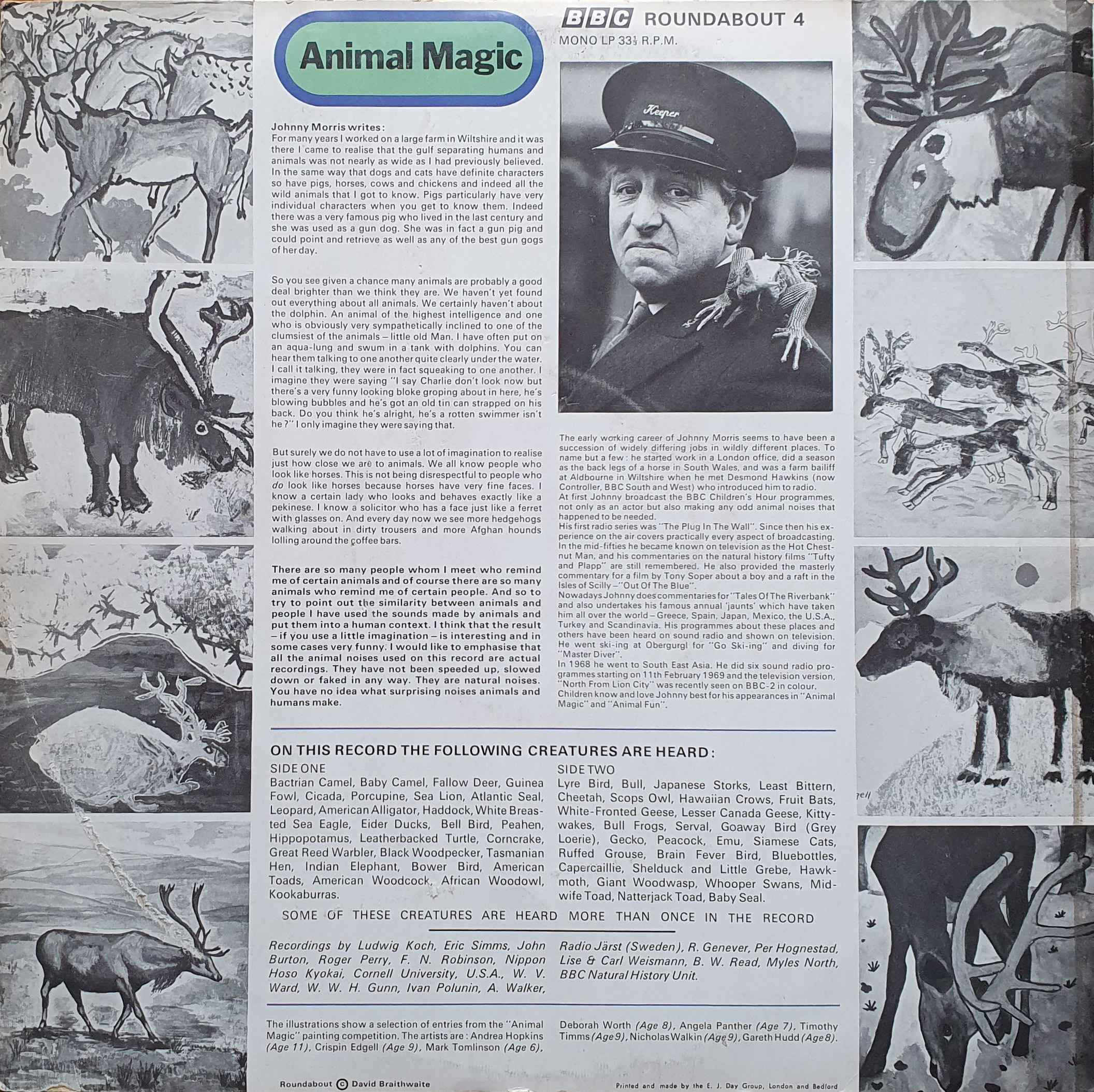 Picture of RBT 4 Animal magic by artist Johnny Morris from the BBC records and Tapes library
